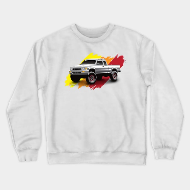 Toyota 1989 4x4 Xtra Cab Pickup Truck Crewneck Sweatshirt by 6thGear